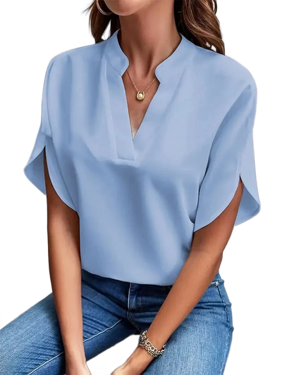 Amar™ Rotem - חולצת וי מחמיאה ומשוחררת