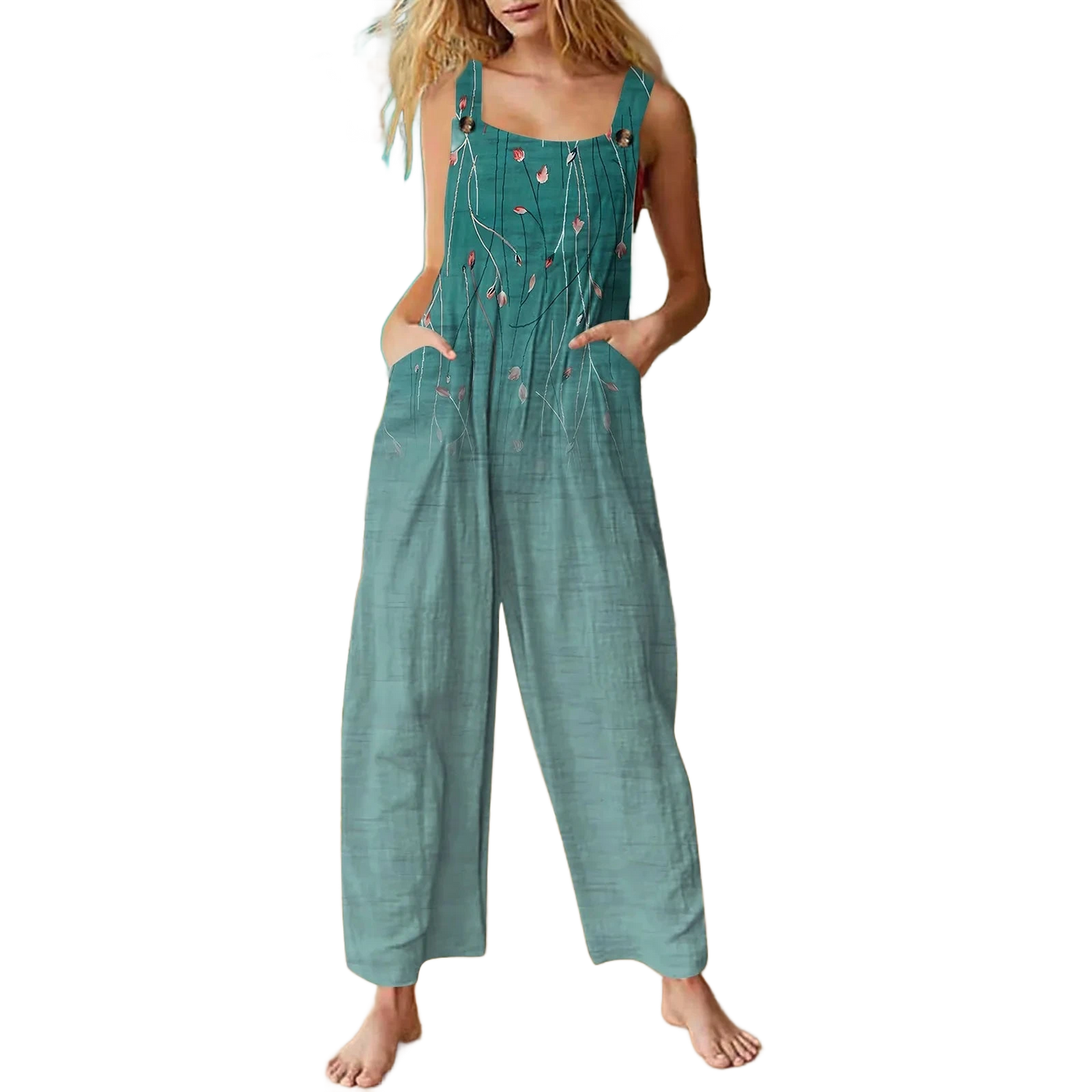 Amar Yehudit - אוברול קייצי אתני עם כיסים