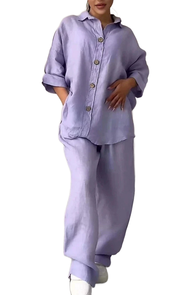 Amar™ Ravit - סט כותנה לין נושם