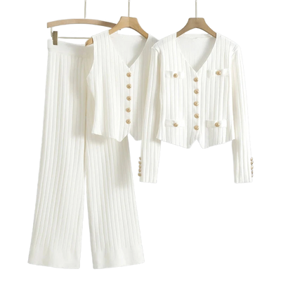 Amar™ Yaheli - סט תלת-חלקי נוח ורך עם שרוולים ארוכים