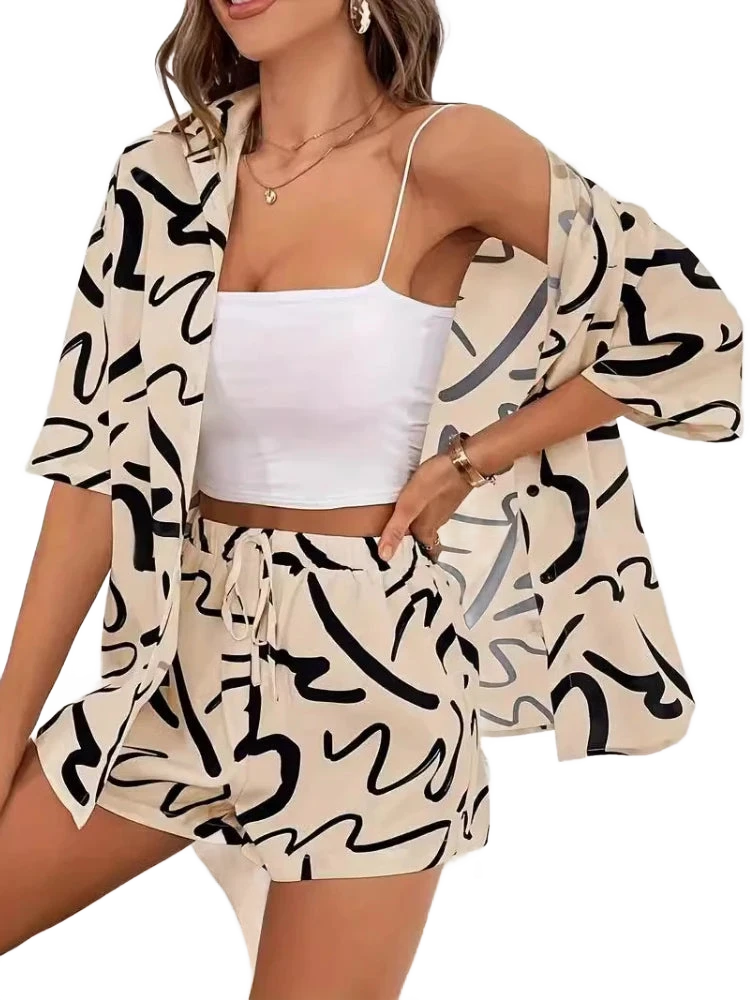 Amar™ Ziva - סט דו-חלקי מודפס