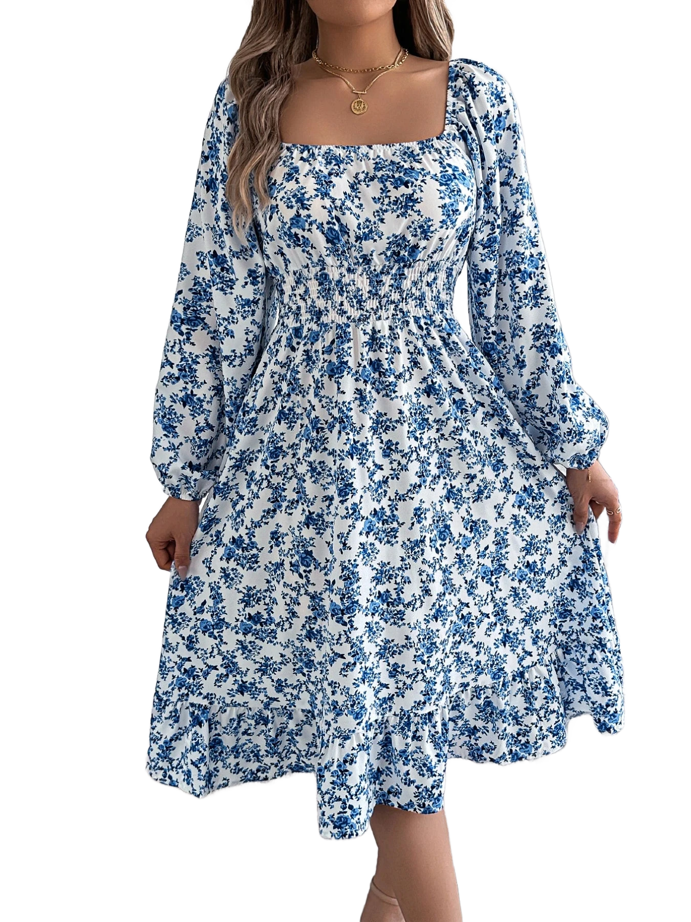 Amar™ Levona - שמלה פרחונית אלגנטית