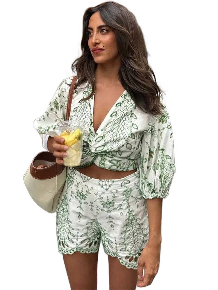 Amar™ Gali - סט חולצה מודפסת ומכנסיים קצרים