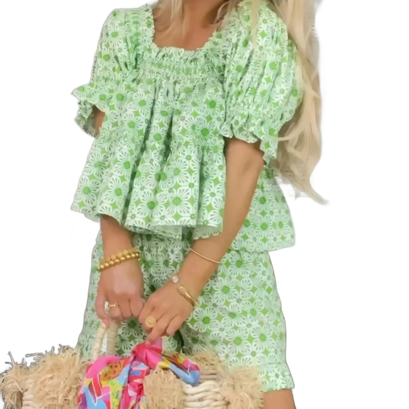 Amar™ Nitza - סט קצר מודפס דו-חלקי