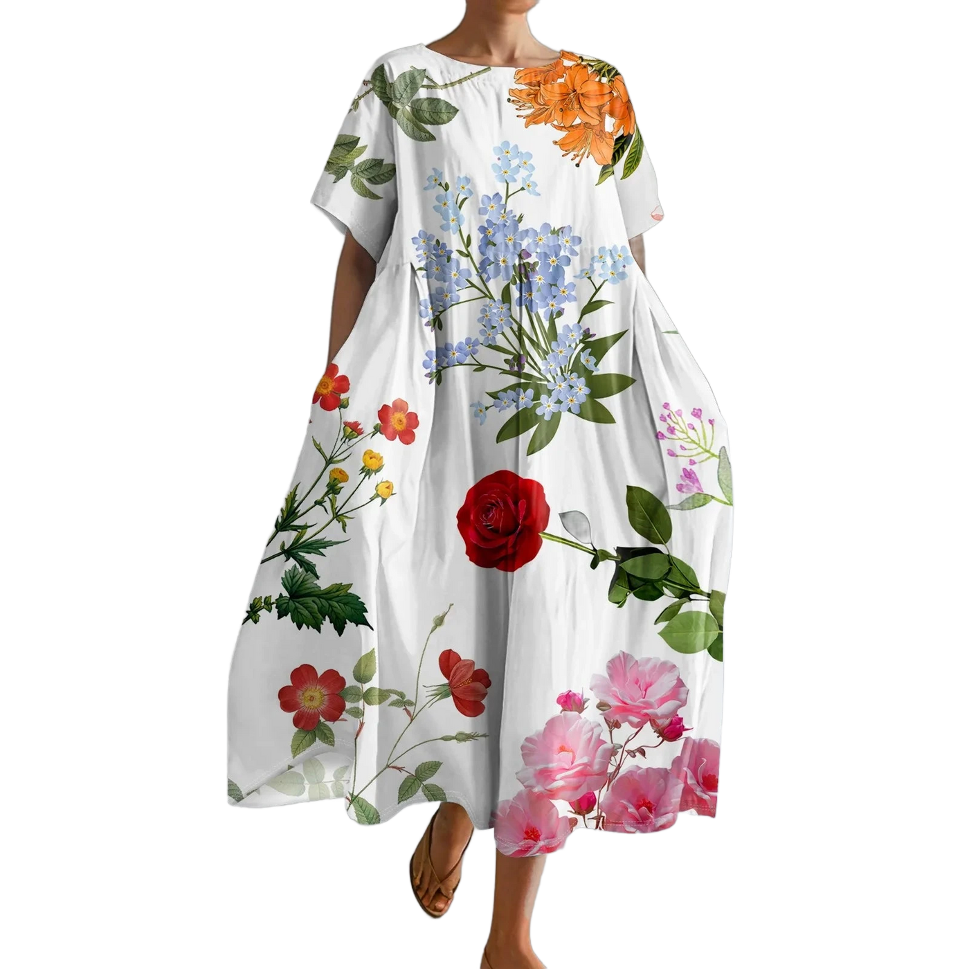 Amar™ Ravit - שמלת גרדיאנט עם כיסים