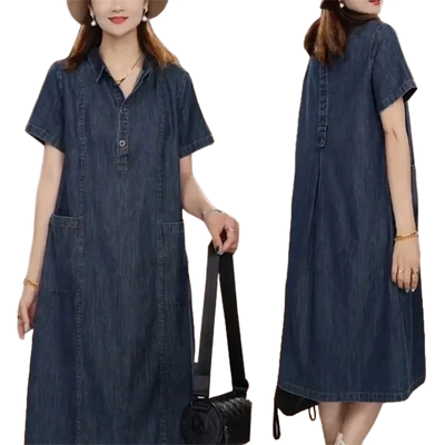 Amar™ Carmela - שמלת ג'ינס קצרה מושלמת לקיץ