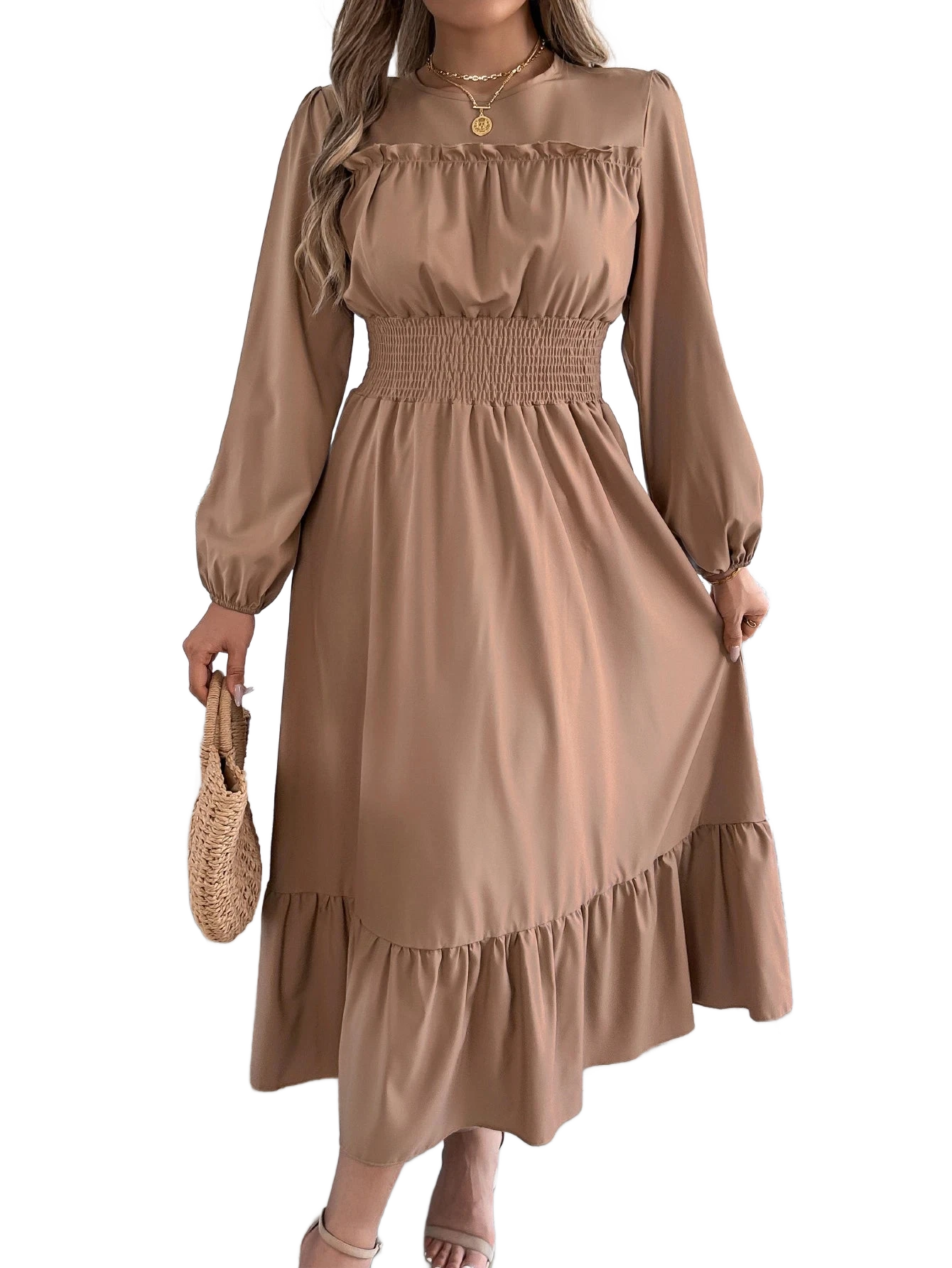 Amar™ Ronit - שמלת חורף סתיו אלגנטית ומחמיאה