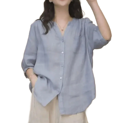 Amar™ Sarah - חולצת חצי שרוול עם מחשוף V