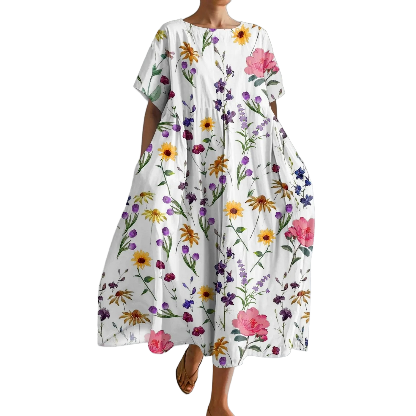 Amar™ Ravit - שמלת גרדיאנט עם כיסים