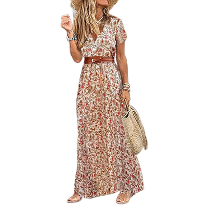 Amar™ Michal - שמלת מקסי מודפסת