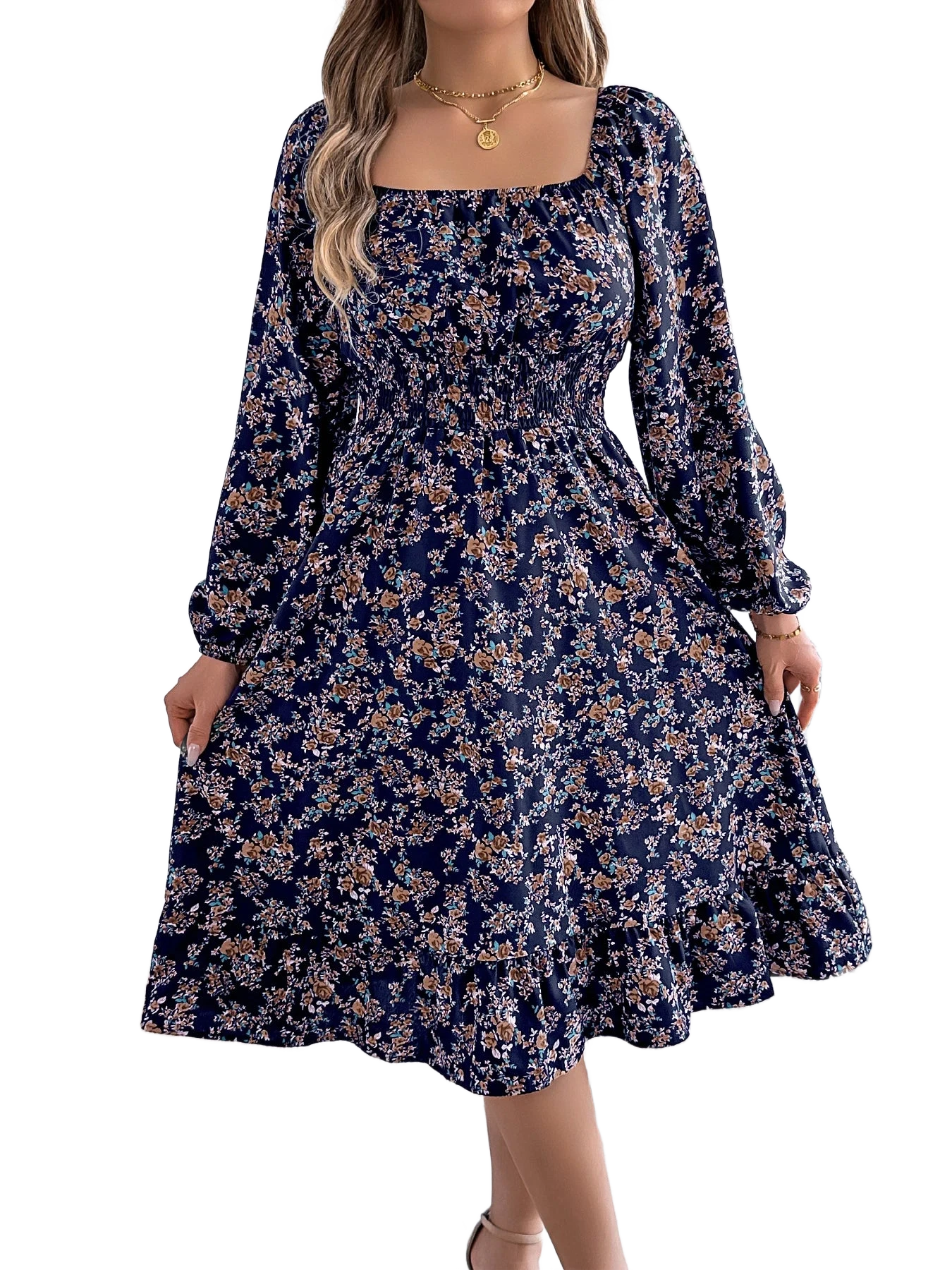 Amar™ Levona - שמלה פרחונית אלגנטית