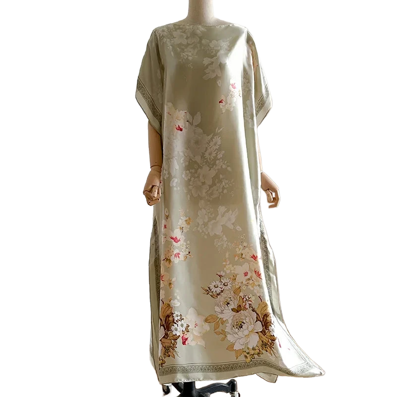 Amar™ Lior - שמלות מקסי מבד סטן פרחוני