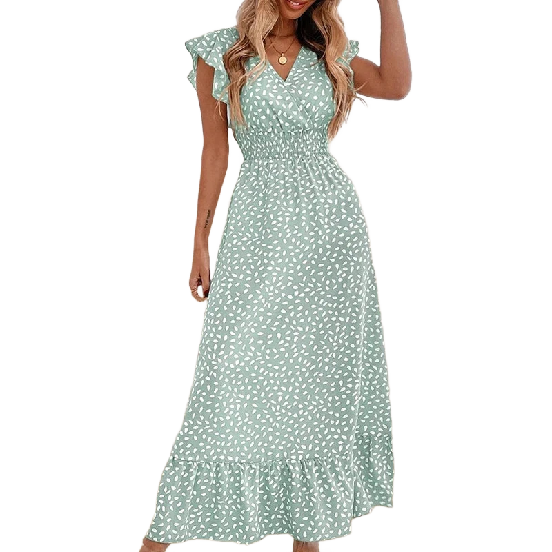 Amar™ Lihi - שמלה עם מחשוף V וקו מותן