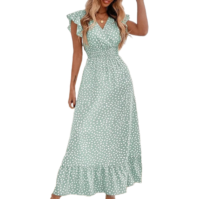 Amar™ Lihi - שמלה עם מחשוף V וקו מותן