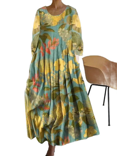 Amar™ Orly – שמלת קיץ רחבה בהדפס