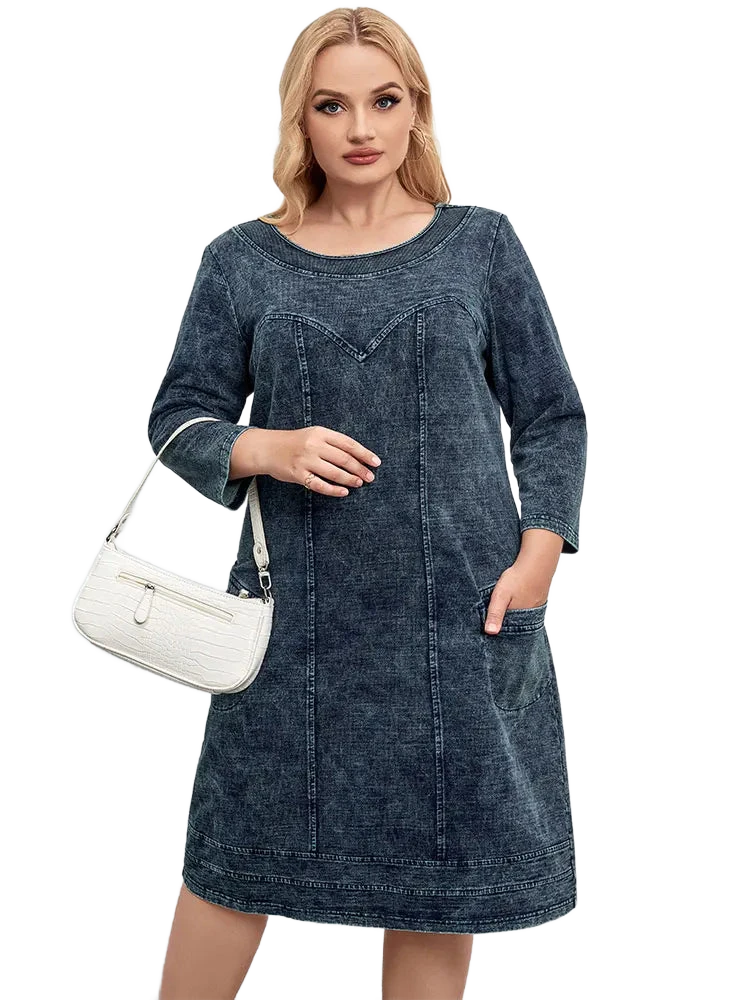 Amar Devorah - שמלת ג'ינס נוחה ומחמיאה