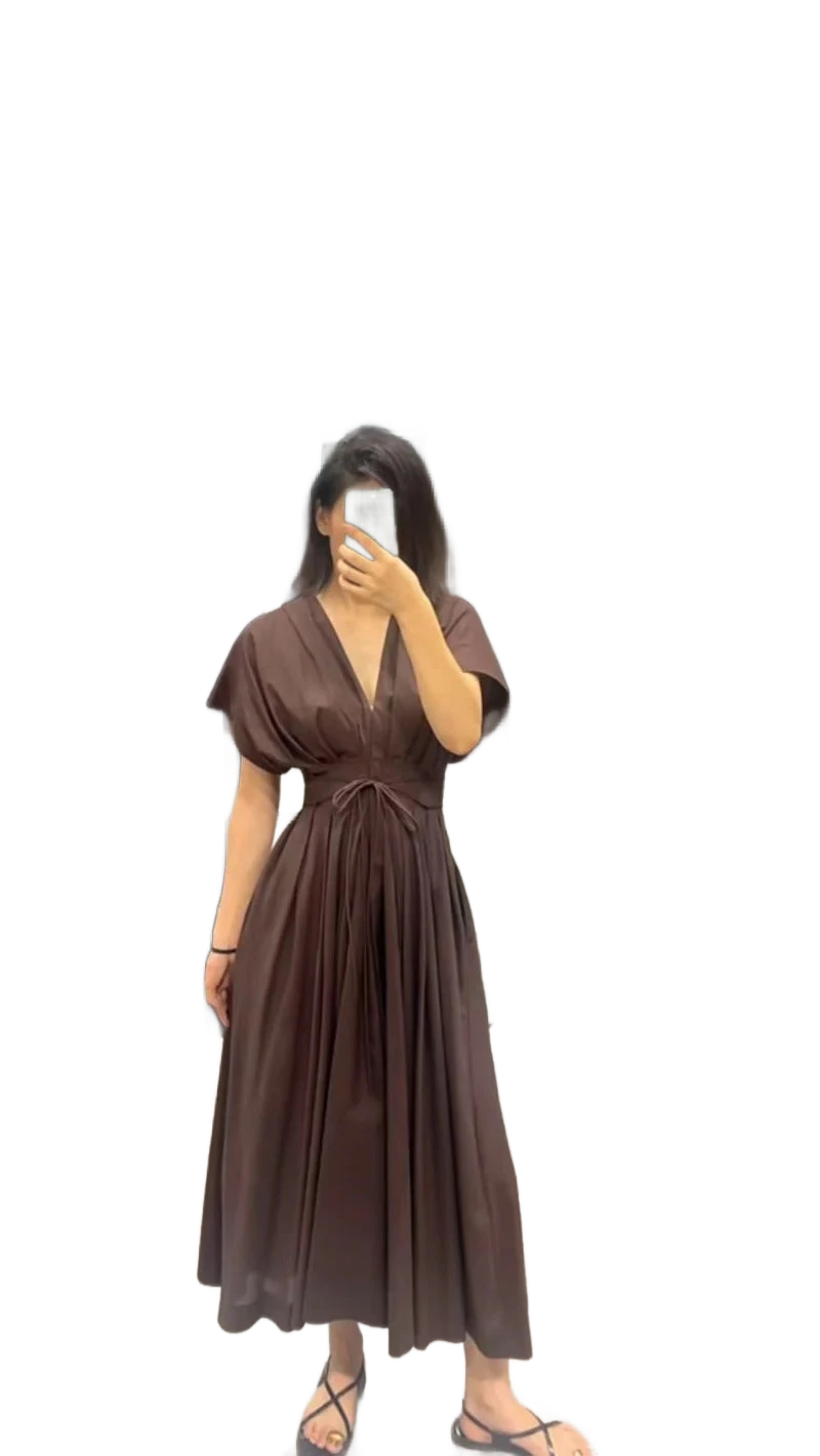 Amar™ Shoshana - שמלת מידי V-קלאסית