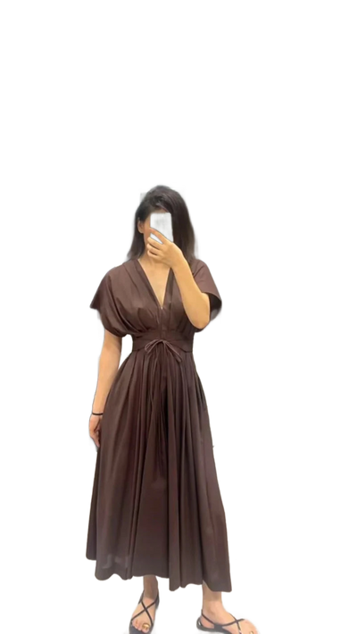 Amar™ Shoshana - שמלת מידי V-קלאסית