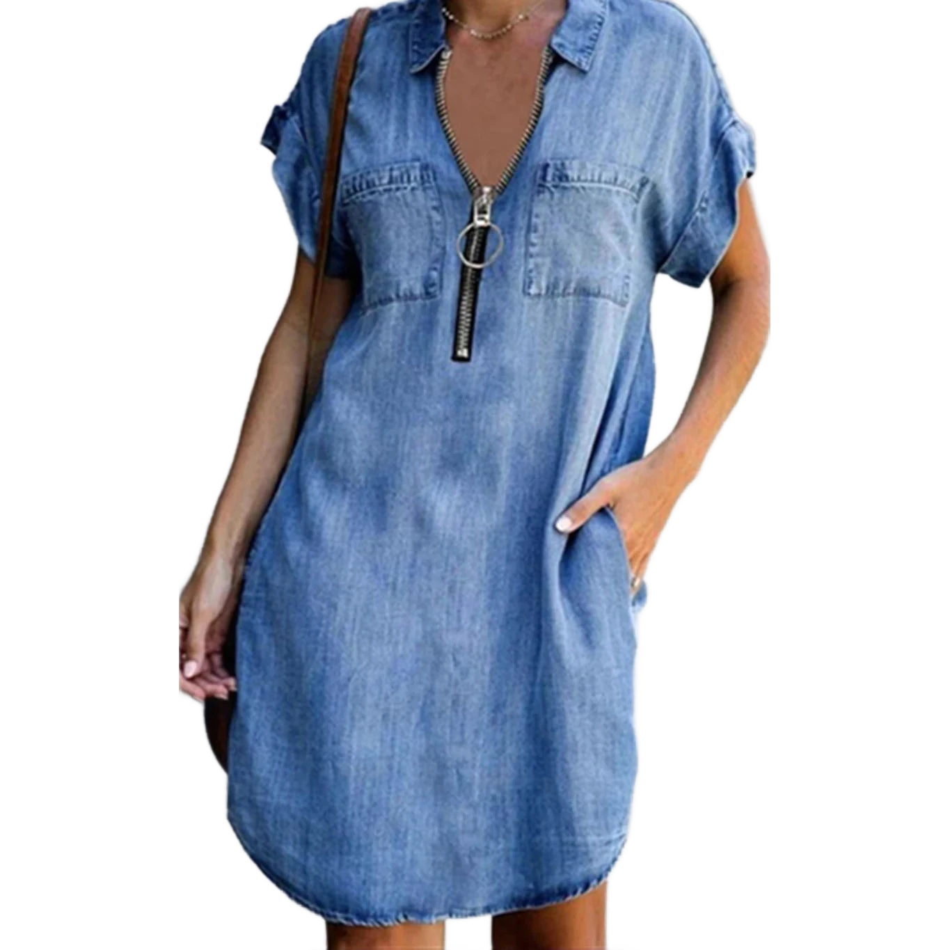 Amar Vered - שמלת ג’ינס כיסים חדשה