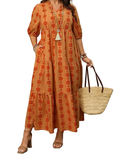 Amar™ Rina - שמלת מקסי מחשוף V