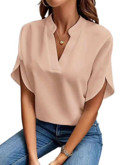 Amar™ Rotem - חולצת וי מחמיאה ומשוחררת