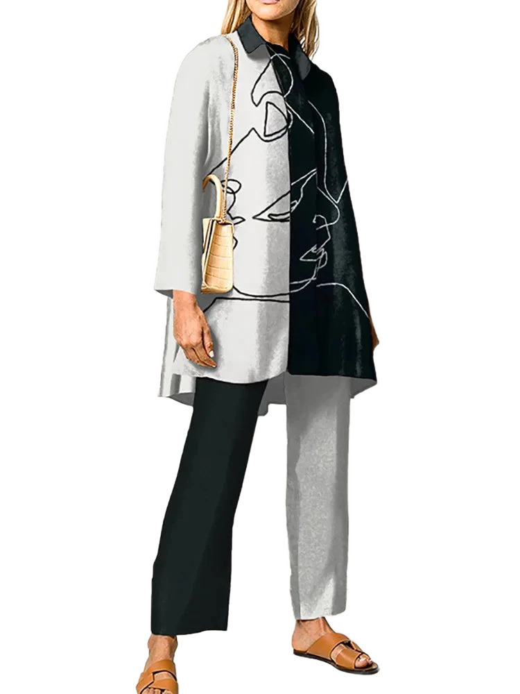 Amar™ Mijal - סט מודפס קז'ואל