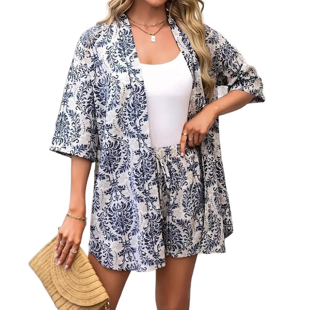 Amar™ Chaya - סט חולצה ומכנסיים מודפס