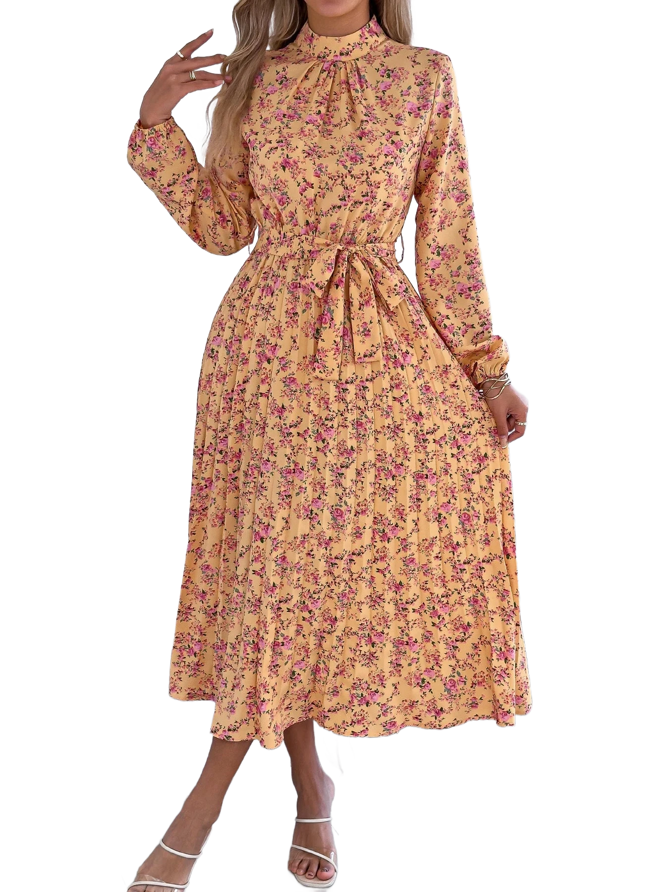 Amar™ Chaya - שמלה אלגנטית פליסה