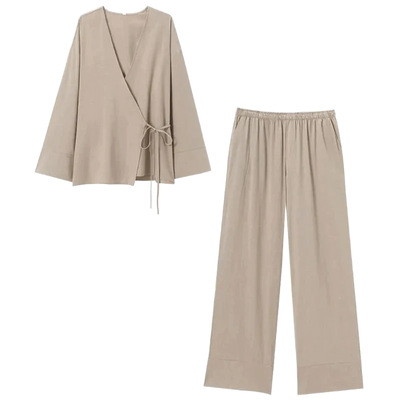 Amar™ Zimra - סט פיג'מת וינטג' לנשים