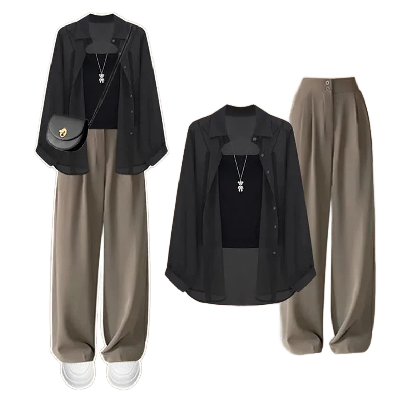 Amar™ Miriam - סט תלת-חלקי נוח ורך עם שרוולים ארוכים