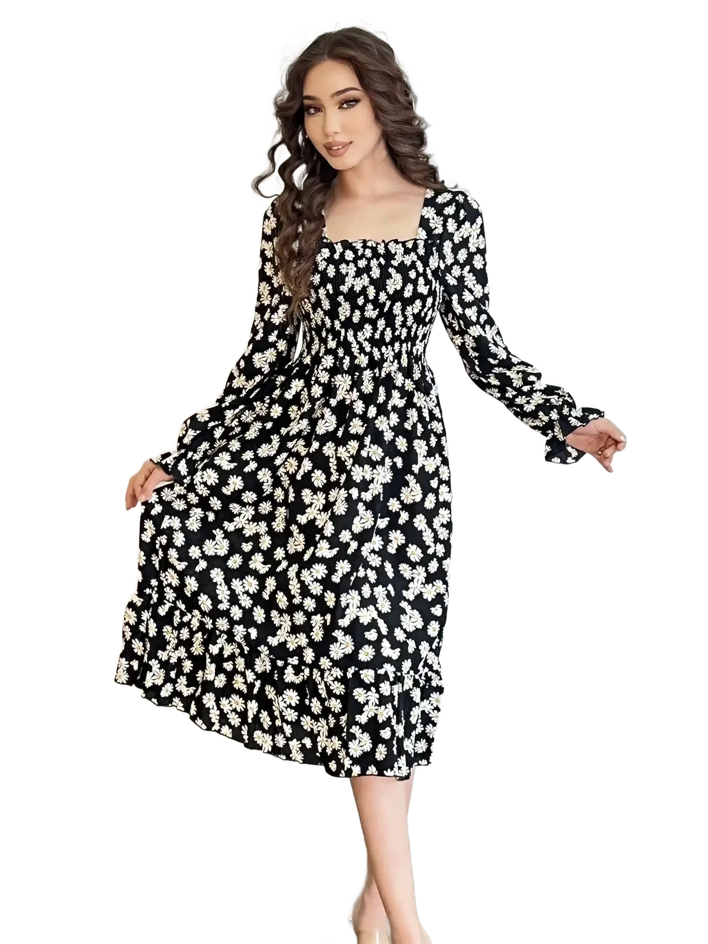 Amar™ Hodaya - שמלת מוסלין פרחונית לנשים