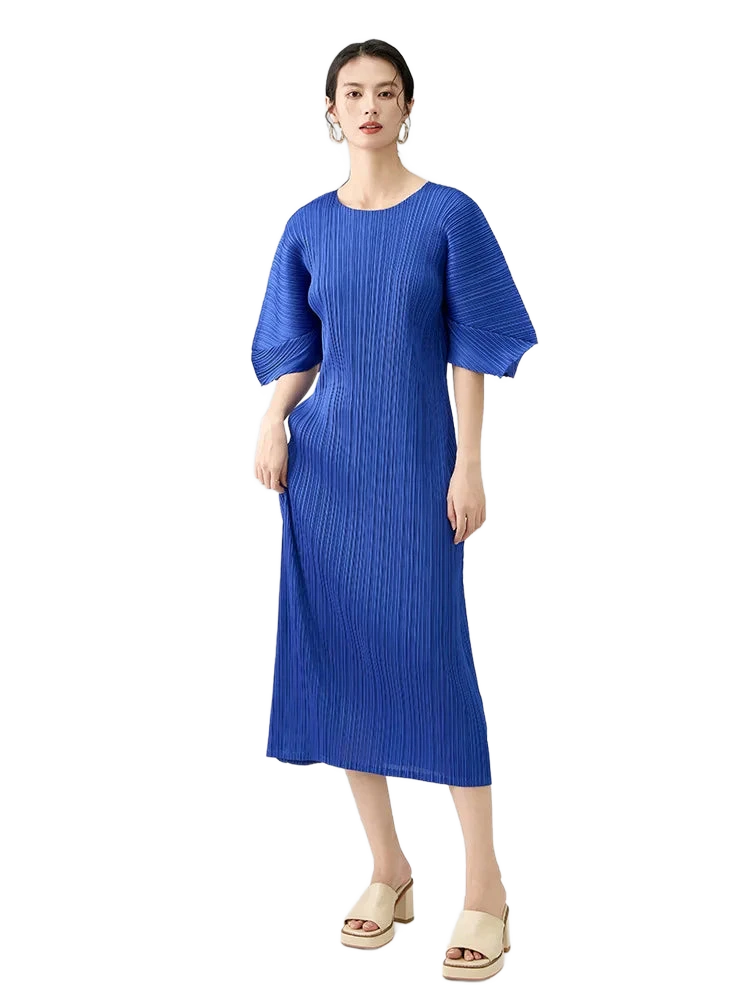 Amar™ Yael - שמלת מקסי עם צווארון עגול