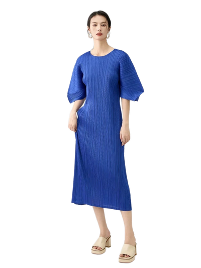 Amar™ Yael - שמלת מקסי עם צווארון עגול