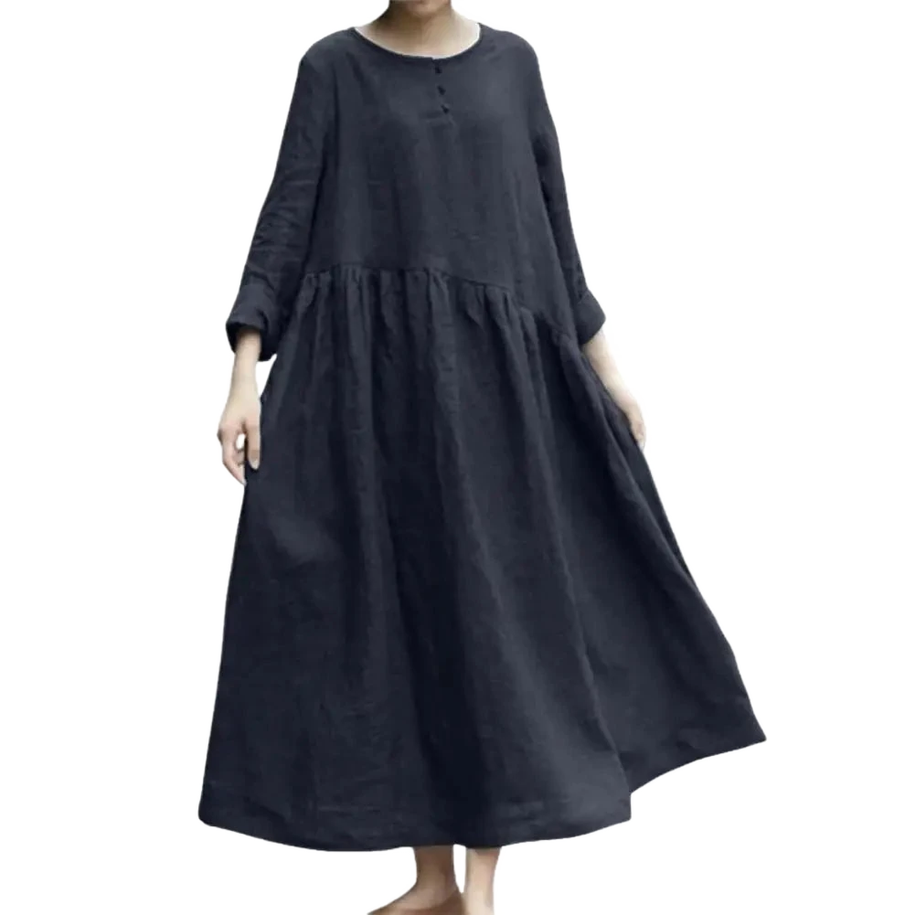 Amar Liora - שמלת מקסי כותנה פשתן נושמת