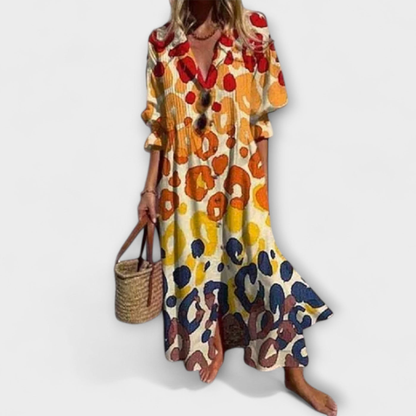 שרית | שמלת מקסי פרחונית ומחמיאה