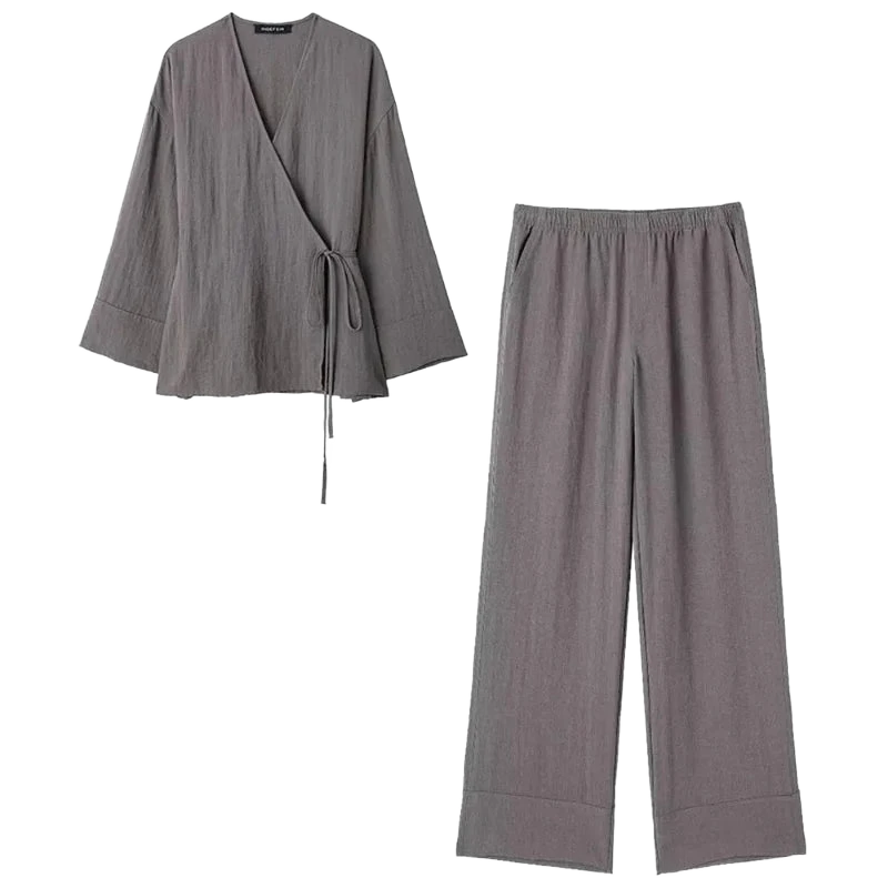 Amar™ Zimra - סט פיג'מת וינטג' לנשים