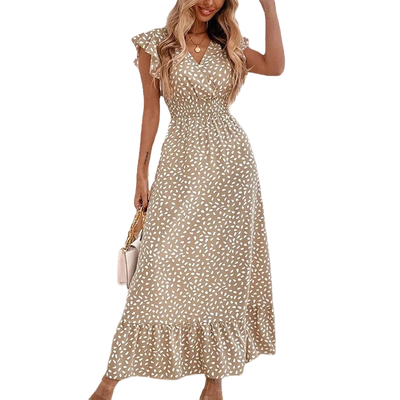 Amar™ Lihi - שמלה עם מחשוף V וקו מותן