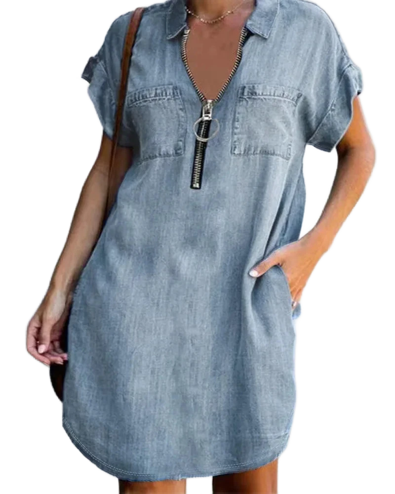 Amar Vered - שמלת ג’ינס כיסים חדשה