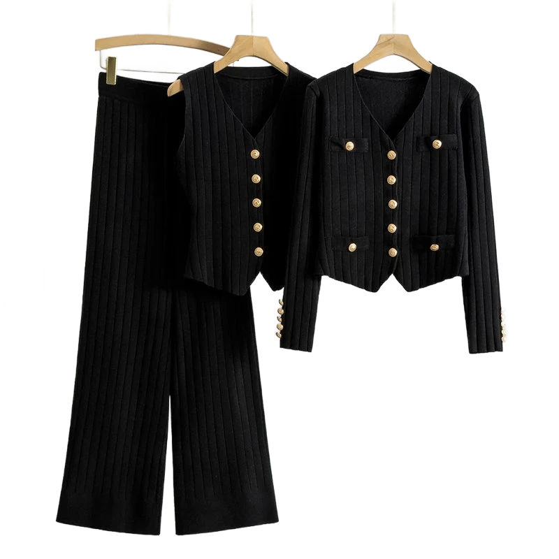 Amar™ Yaheli - סט תלת-חלקי נוח ורך עם שרוולים ארוכים