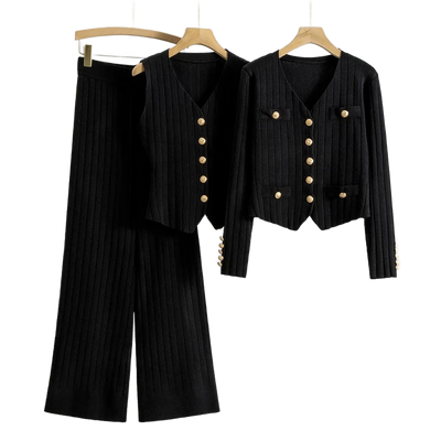 Amar™ Yaheli - סט תלת-חלקי נוח ורך עם שרוולים ארוכים