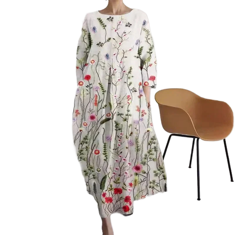 Amar™ Simcha - שמלת הדפס רחבה