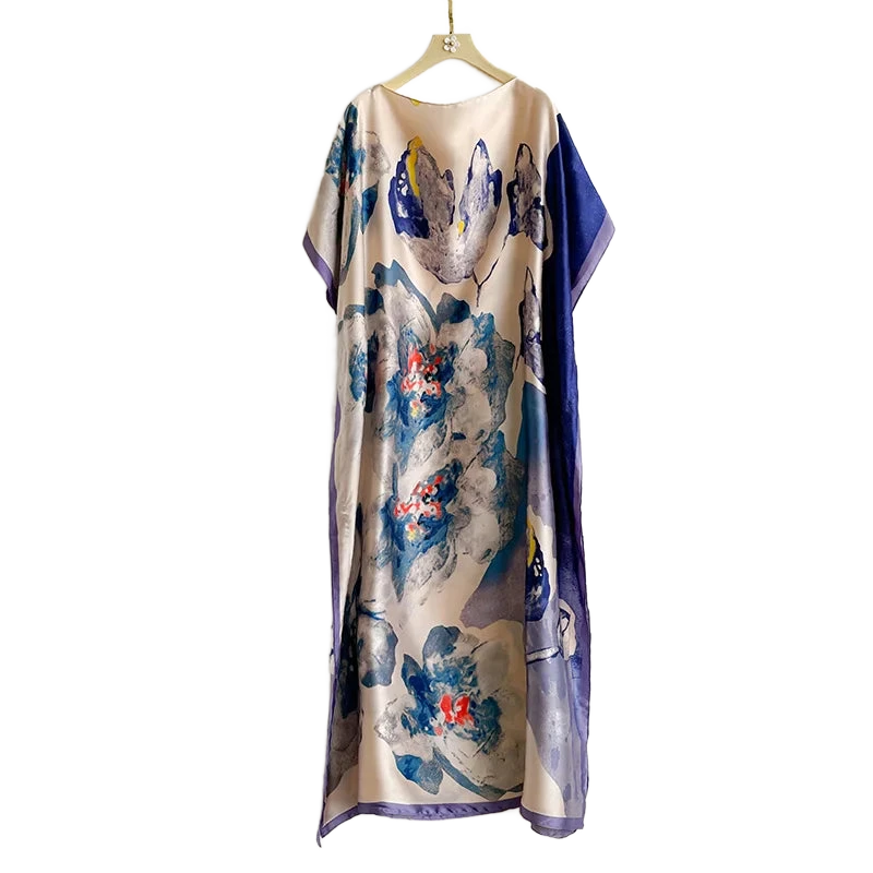 Amar™ Lior - שמלות מקסי מבד סטן פרחוני