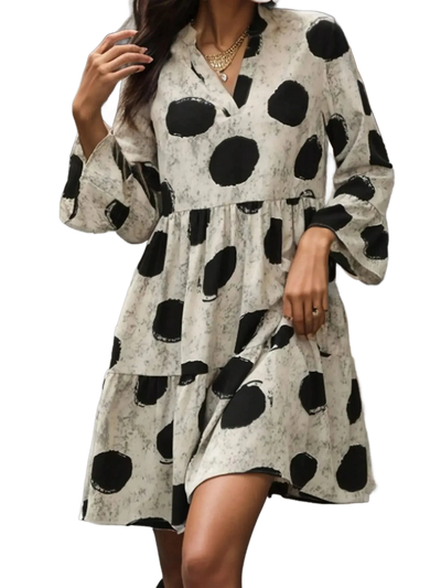 Amar™ Sapir - שמלות עם בדי הדפס ושרוולים ארוכים