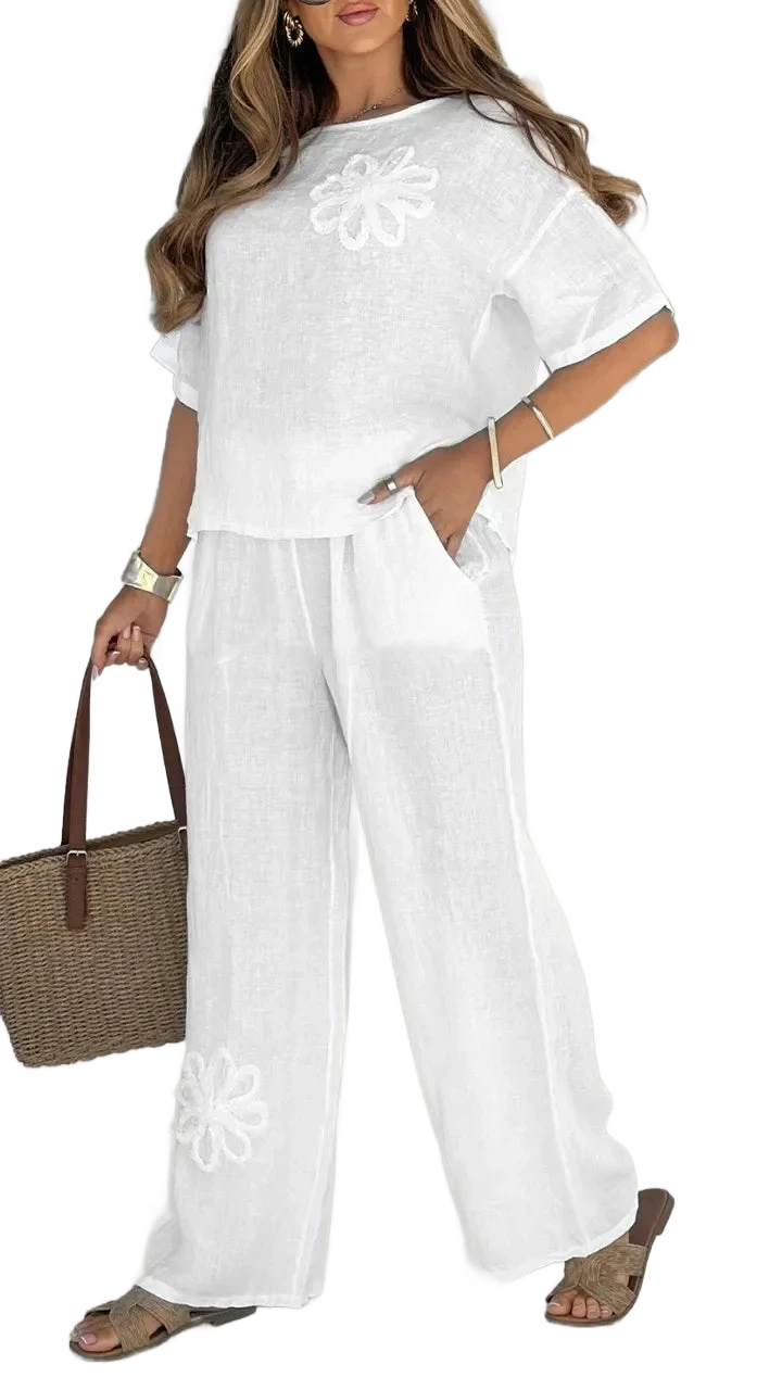 Amar™ Zimra - סט מכנסיים קיץ אלגנטי