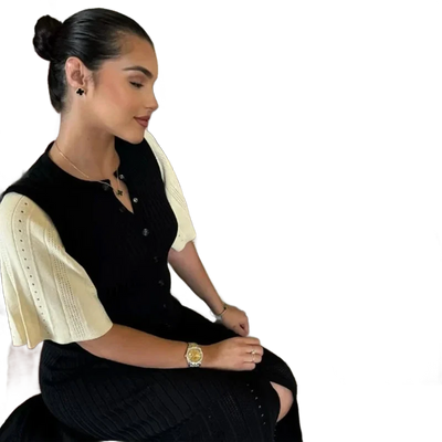 Amar™ Levona - שמלת סריג אלגנטית