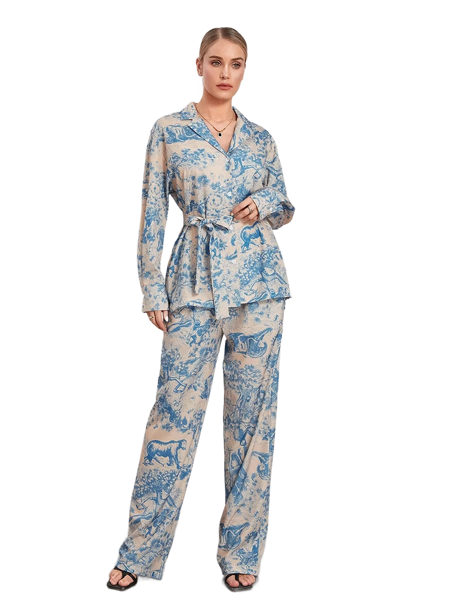 Amar™ Shira - סט חליפת מכנסיים לנשים