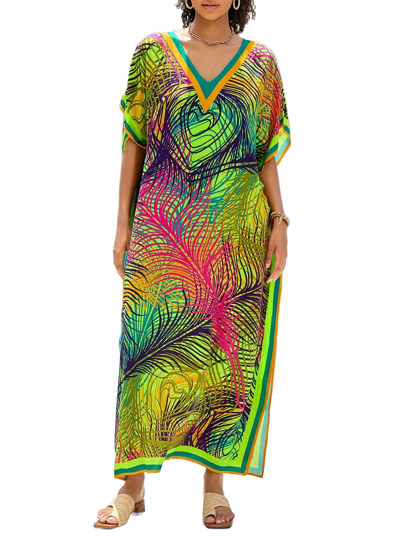 Amar™ Rachel - שמלת קפטן צבעונית