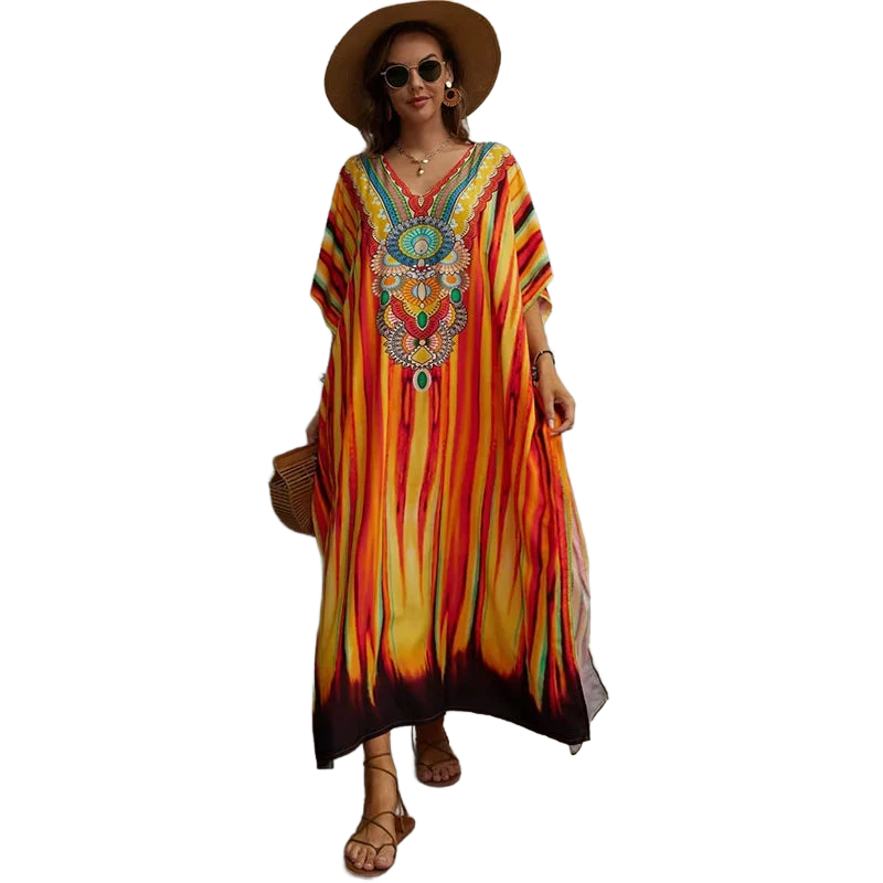 Amar™ Adi - שמלת כיסוי מקסימום חוף בוהו