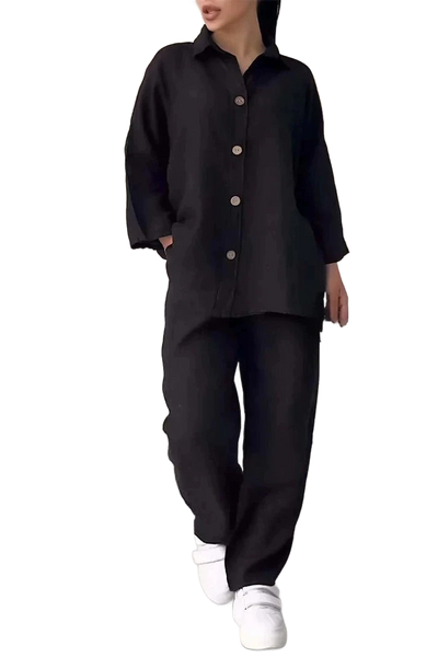 Amar™ Ravit - סט כותנה לין נושם