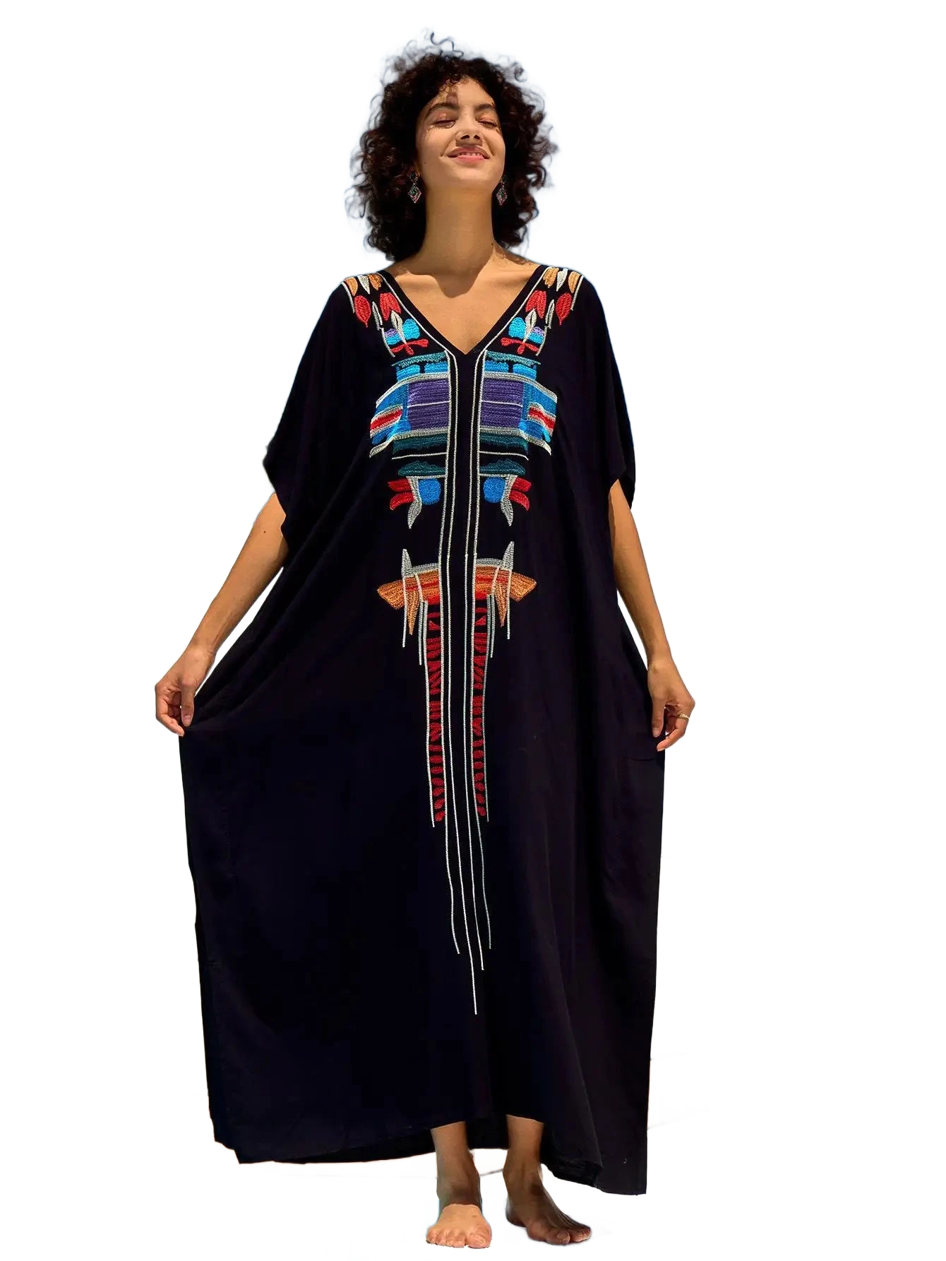 Amar™ Tova - שמלת קימונו רחבה